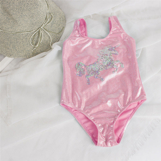 Unicorn One-Piece Swimsuit for Girls