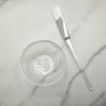 Transparent Mask Bowl Set with Soft Brush (Approx. 6CM)