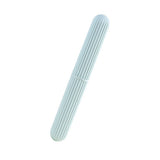 Portable Plastic Toothbrush Storage Box with Stripes