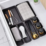 8pcs Interlocking Desk Drawer Organizer Storage Bins