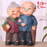 Creative Elderly Couple Figurine for Home Decor Gift