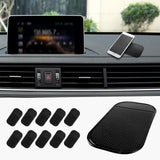 10PCS Car Dashboard Gel Pads Anti-Slip and Traceless Mats for Phones Sunglasses Coins and Keys Universal Car Interior Accessories