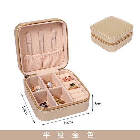Compact Jewelry Organizer Box for Travel and Storage