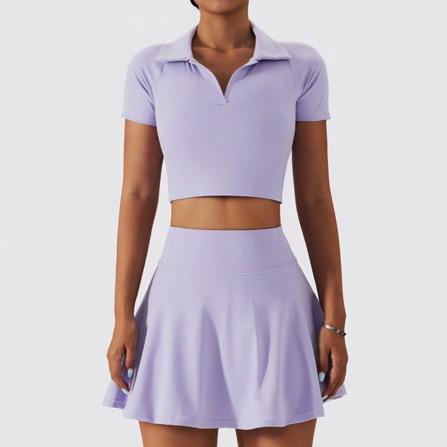 Women's Quick-Drying Tennis Suit Set for Gym & Outdoor