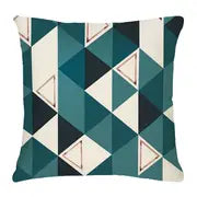 Geometric Print Throw Pillow Case for Home Decor