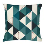 Geometric Print Throw Pillow Case for Home Decor