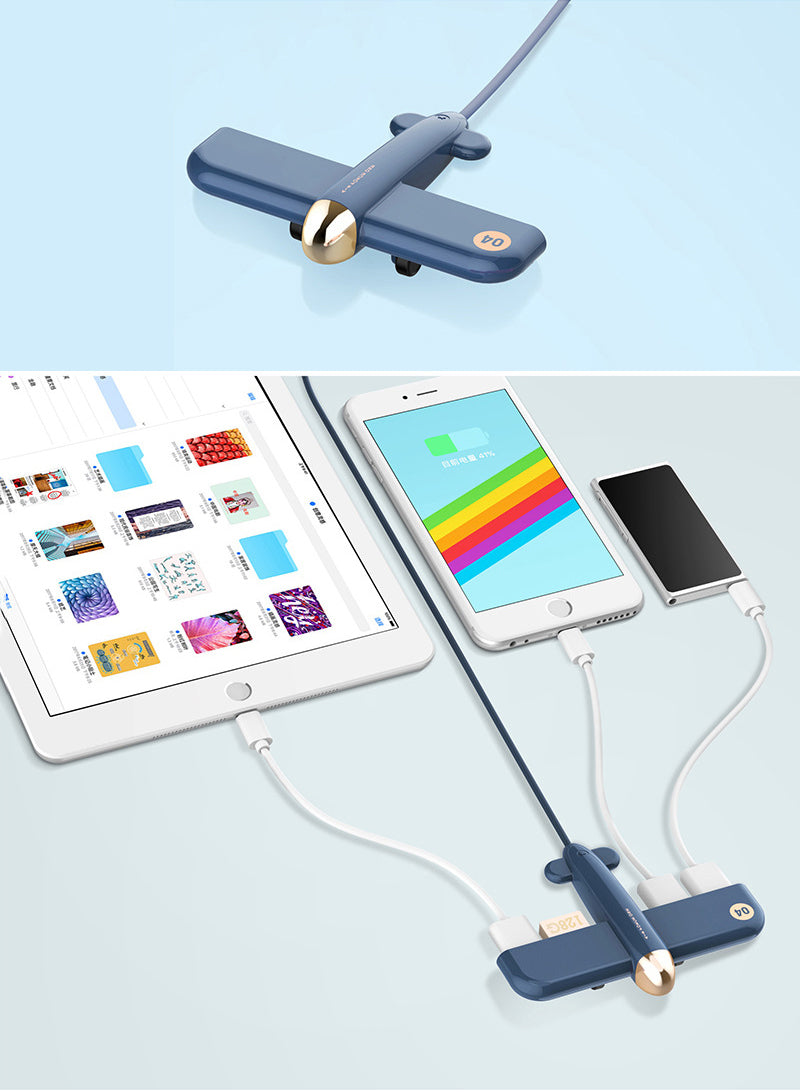 Jet Plane USB Hub with 4 Ports