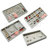 Velvet Jewelry Organizer Set for Earrings and Rings