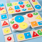 Geometric Shapes Hand-Grip Educational Toy Panel (1pc)