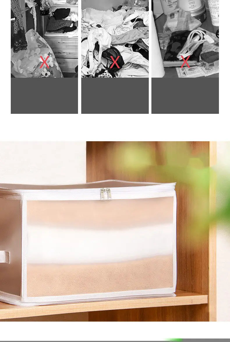 Transparent Foldable Plastic Storage Box for Toys & Jewelry