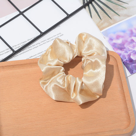 Solid Color Crystal Satin Hair Accessories for Women