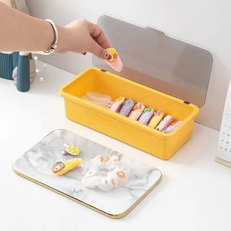 Portable Dustproof Cosmetic Brush Storage Organizer Box