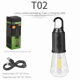 Portable Camping Light with Hook Design and Power Source
