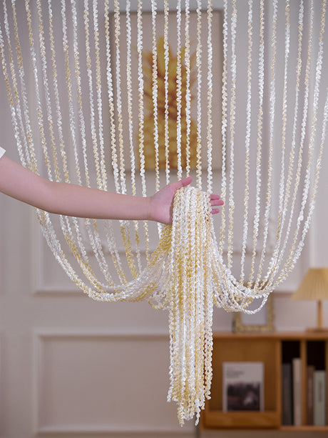 Multi-Color Threaded Curtain for Home Decor