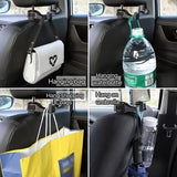2-in-1 Car Headrest Hooks with Phone Holder for Bags