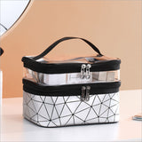 Transparent Travel Makeup Organizer with Large Capacity