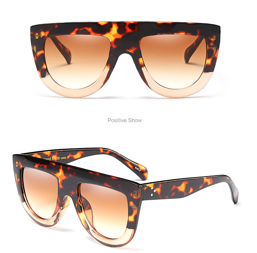 Fashionable Oversized Sunglasses with Studded Design
