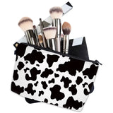 Cow Pattern Cosmetic Bag - Roomy Travel Makeup Organizer
