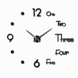 DIY 3D Acrylic Silent Wall Clock for Home Decor