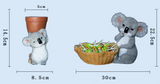 Koala Resin Desk Pen Holder