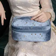 Portable Travel Makeup Bag with Brush Organizer