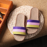 Linen Slippers for Couples - Summer Home Footwear