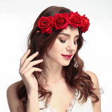 Rose Flower Wreath Headband Photography Accessory