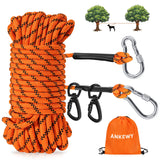 Dog Tie Out Cable for Camping 100ft Dog Runner for Yard Hold up to 350lbs Portable Dog Camping Essentials for Outside