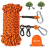 Dog Tie Out Cable for Camping 100ft Dog Runner for Yard Hold up to 350lbs Portable Dog Camping Essentials for Outside
