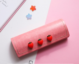 Strawberry Girl Frame Glasses Case, Simple Portable Storage