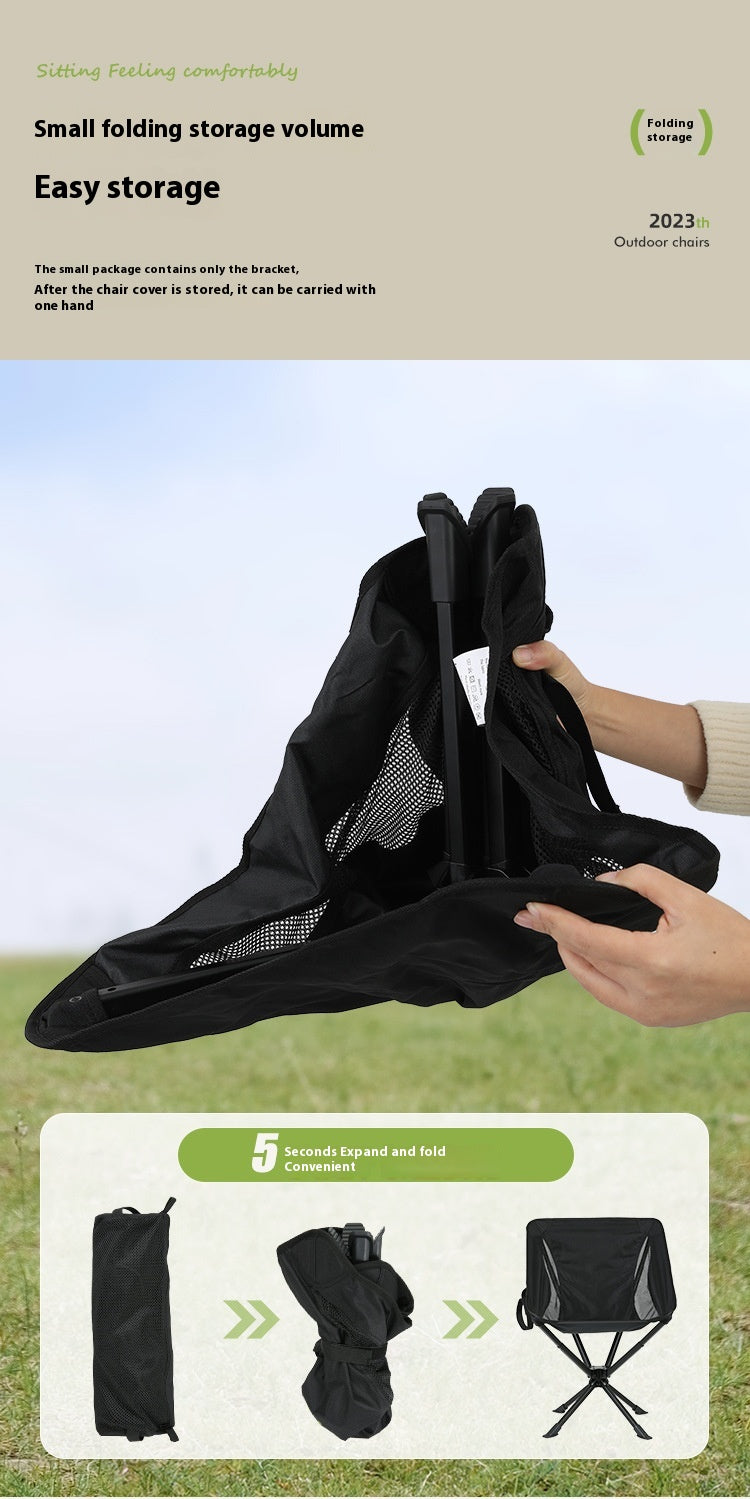 Portable Folding Camping Chair with Backrest