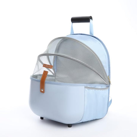 Petseek Small Dog Carrier Backpack Breathable Travel Bag for Small Dogs Lighter Pet Backpack for Outdoor Hiking Picnic Camping Blue