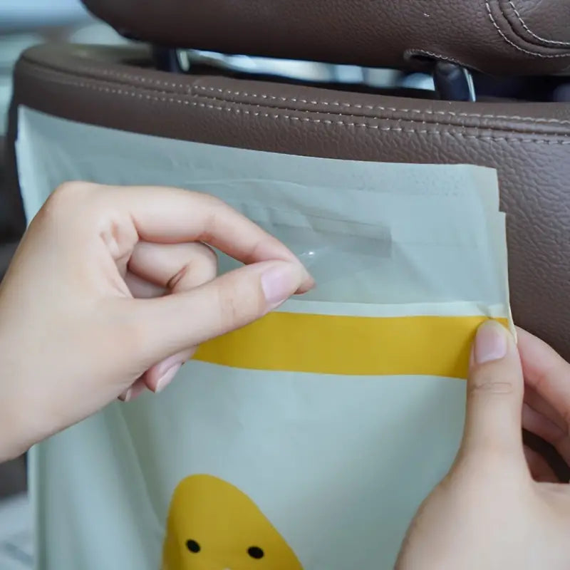 15pcs Car Cleaning & Storage Stick-On Trash Bags