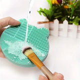 Bear Shaped Silicone Makeup Brush Cleaning Mat & Holder