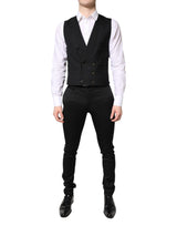 Dolce & Gabbana Black Single Breasted Formal Blazer with Vest