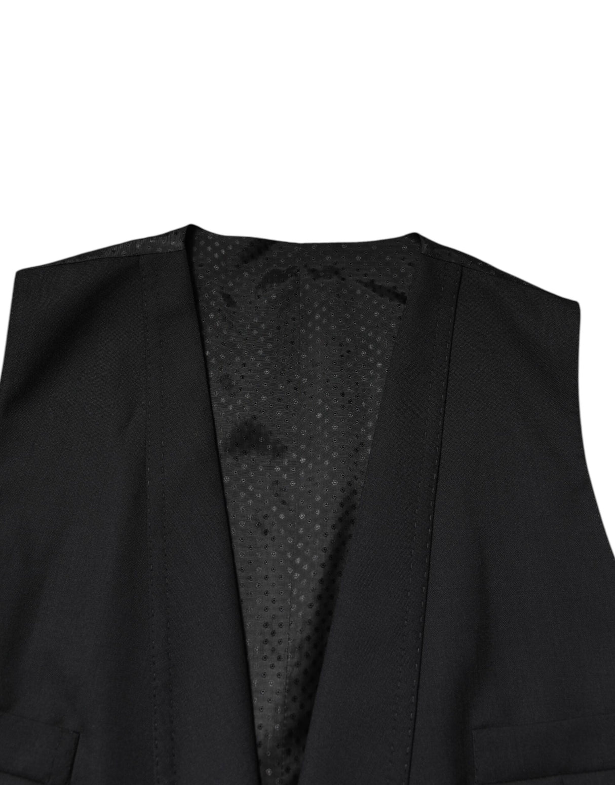 Dolce & Gabbana Black Single Breasted Formal Blazer with Vest