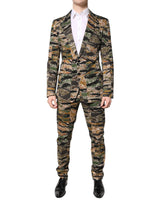 Dolce & Gabbana Multicolor TAORMINA Single Breasted 2 Piece Suit
