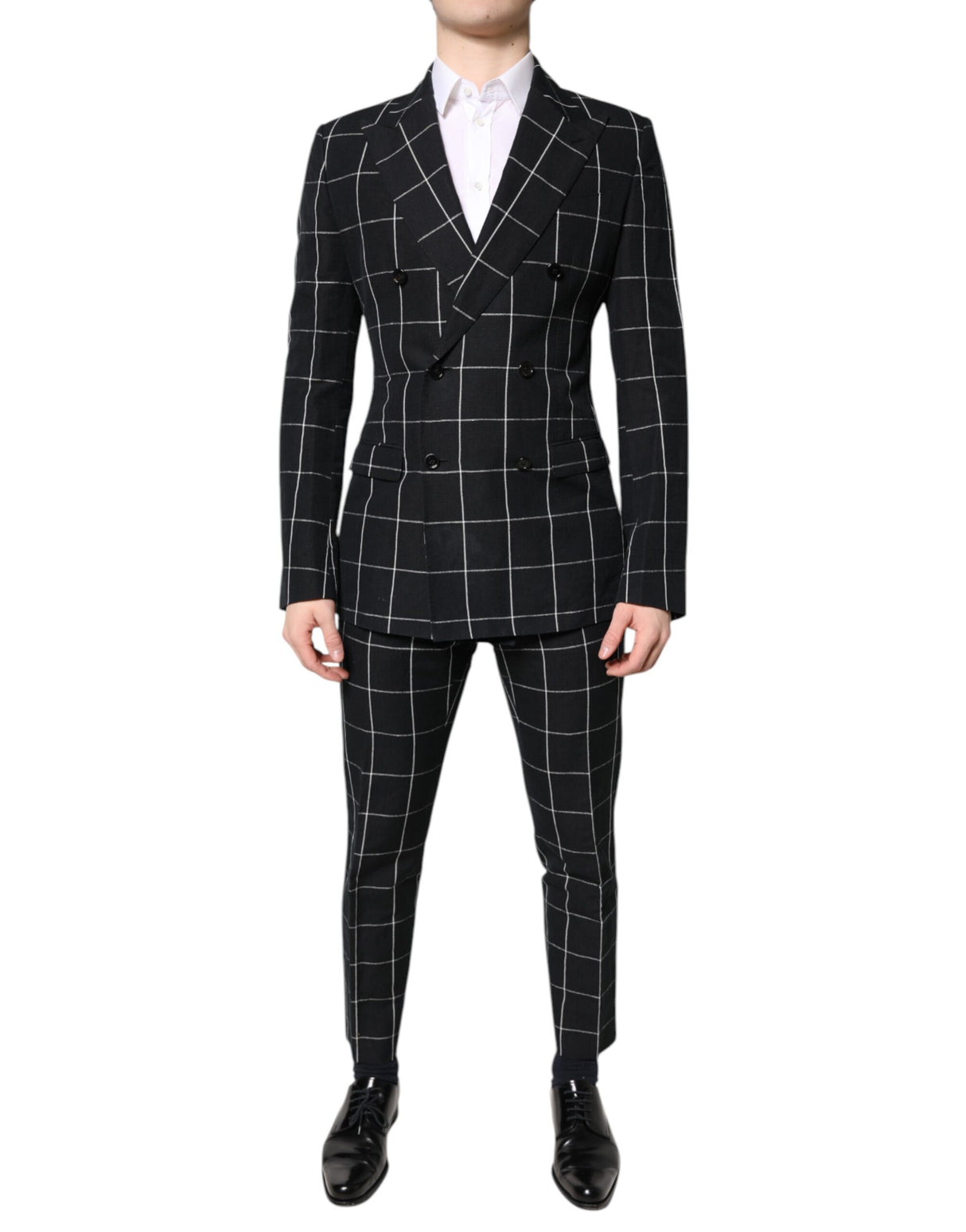 Dolce & Gabbana Black TAORMINA Double Breasted 2 Piece Suit
