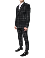 Dolce & Gabbana Black TAORMINA Double Breasted 2 Piece Suit