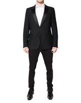 Dolce & Gabbana Black Wool Single Breasted Blazer Jacket