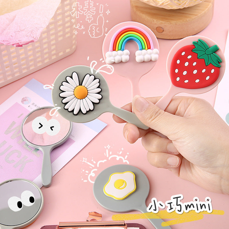 Cute Mini Portable Cartoon Makeup Mirror (Handheld)