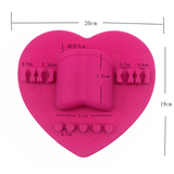 Portable Silicone Makeup Brush Holder with Suction Cup