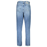 Calvin Klein Blue Cotton Mom Jeans