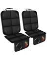 OpNelDum Car Seat Protector for Child Car Seat Thick Padding Seat Protector Under Baby Car Seat 600D Waterproof Non-Slip Fabric Car Seat Cover for Child and Pet with Pockets (Black 2 pcs)