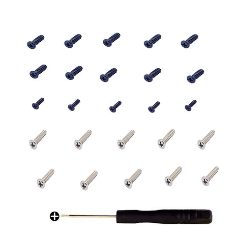 Headband Screws Replacement for Sony WH-1000XM5 Wireless Noise Canceling Headphones 25 Packs xm5 Headphones Screws Over-Ear Headphones Headstock Screws (10pcs Black+10pcs Silver+5pcs Black)