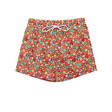 Isaia Red Polyester Swim Shorts