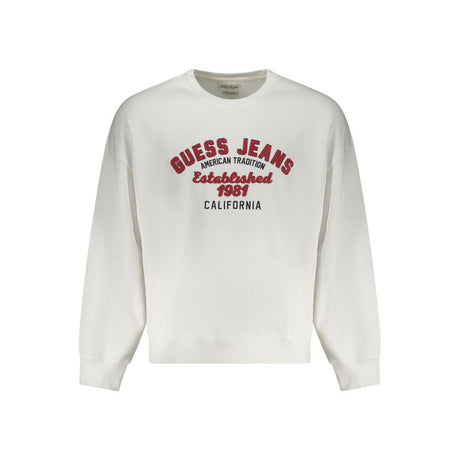 Guess Jeans White Cotton Men's Sweatshirt