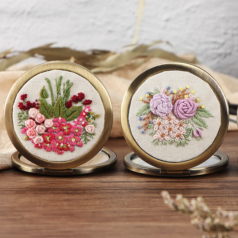 DIY Embroidery Kit for Makeup Mirror Beginners