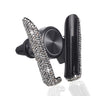 ATMOMO Black Bling Crystal Car Phone Mount Universal Air Vent Car Phone Holder Dashboard Phone Mount Stand Holder