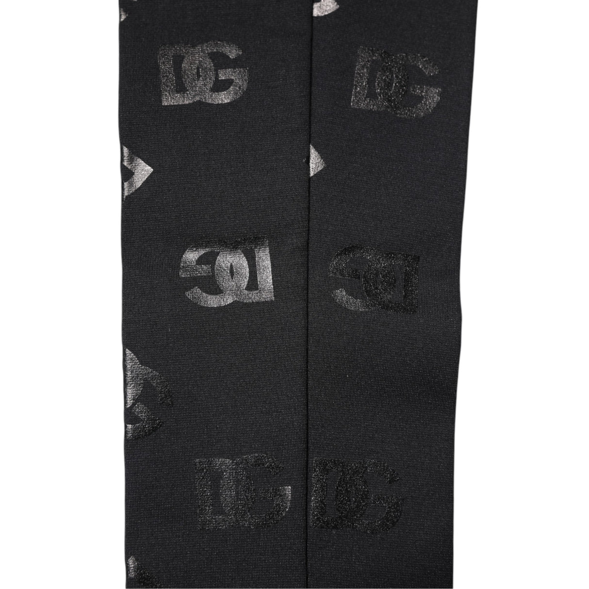 Dolce & Gabbana Black DG Logo Monogram Wool Stretch Arm Sleeves